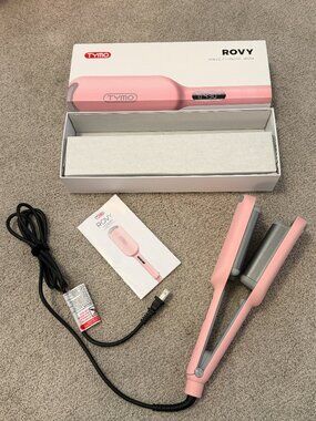 Like New TYMO Rovy Wave Pink Curling Iron